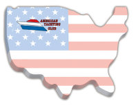 Sticky Notes: 4 inch x 3 inch USA Shaped Sticky Notes